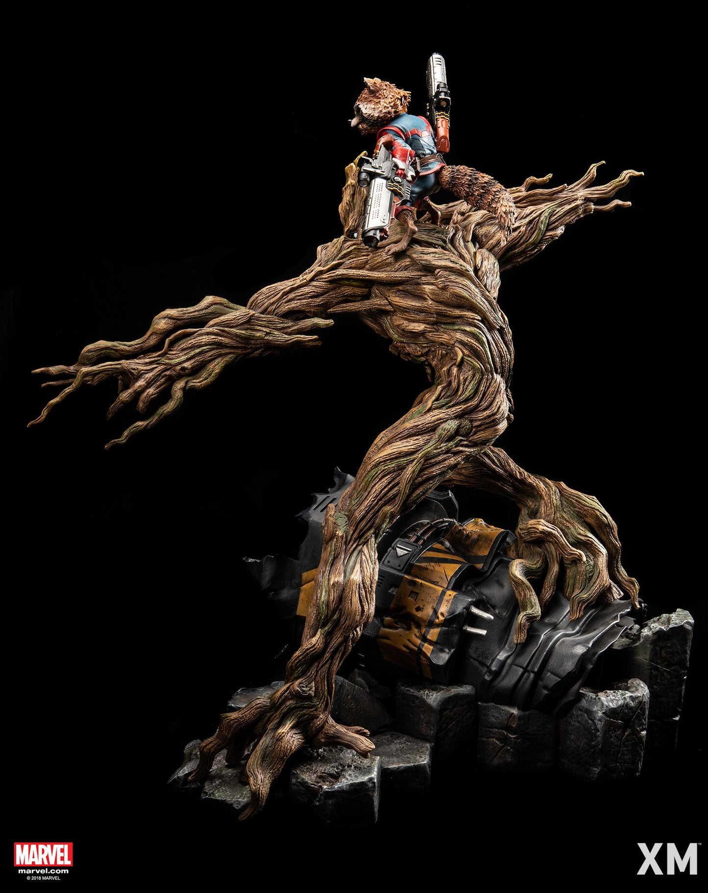 XM Studios 1/4 Scale Rocket and Groot Statue